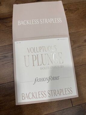 Fashion Forms Backless Strapless U-Plunge Bra - Nude Blush